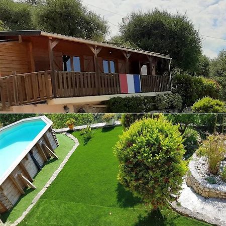 Le Chalet De La Pierreraie Cote D'Azur Piscine Terrasse Et Vue Mer Drap Exteriör bild