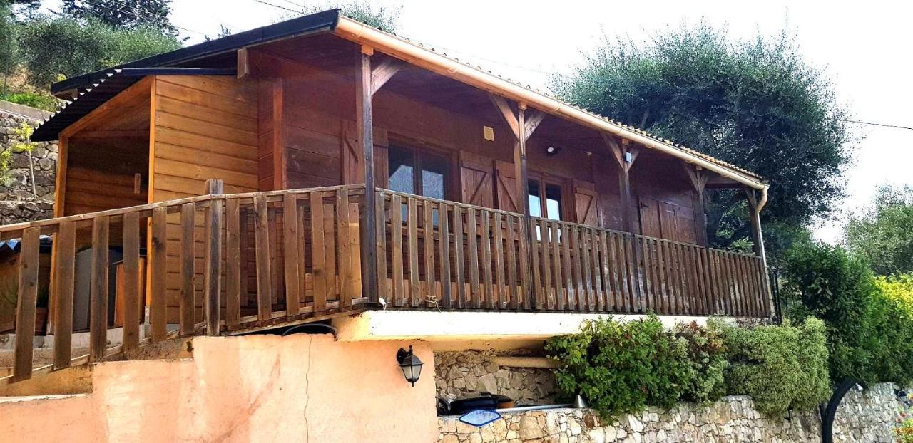 Le Chalet De La Pierreraie Cote D'Azur Piscine Terrasse Et Vue Mer Drap Exteriör bild