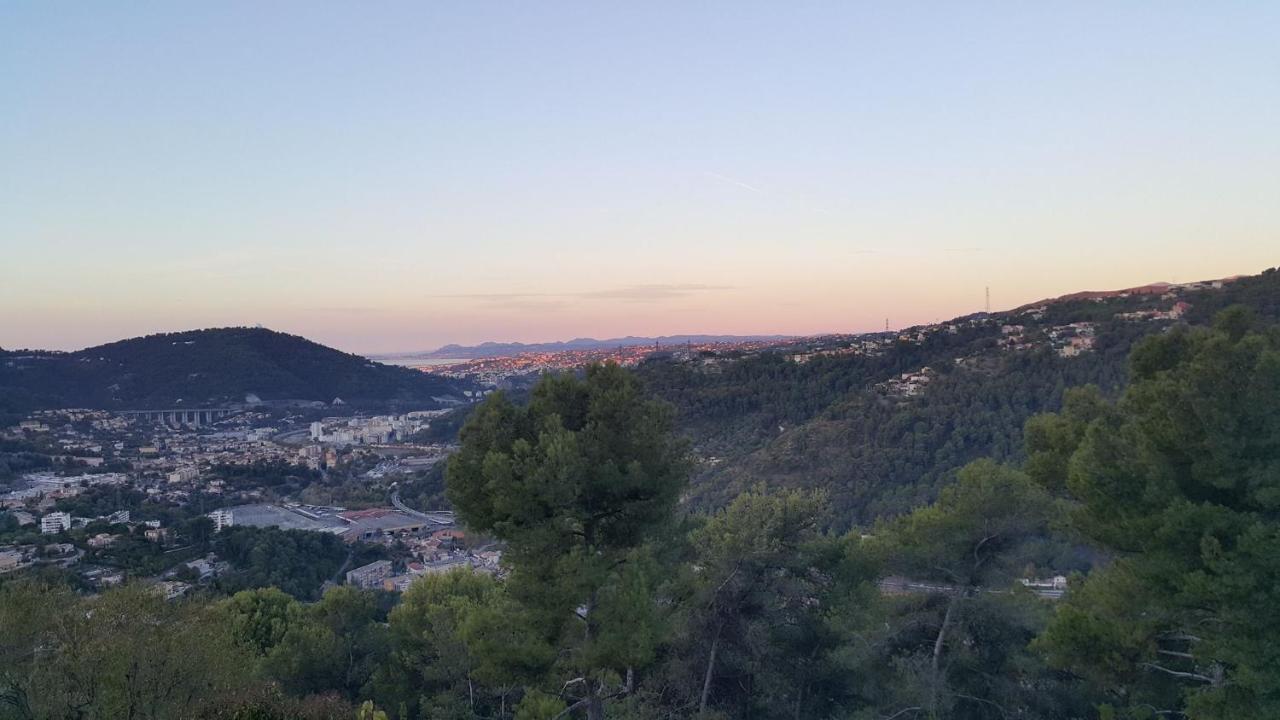 Le Chalet De La Pierreraie Cote D'Azur Piscine Terrasse Et Vue Mer Drap Exteriör bild