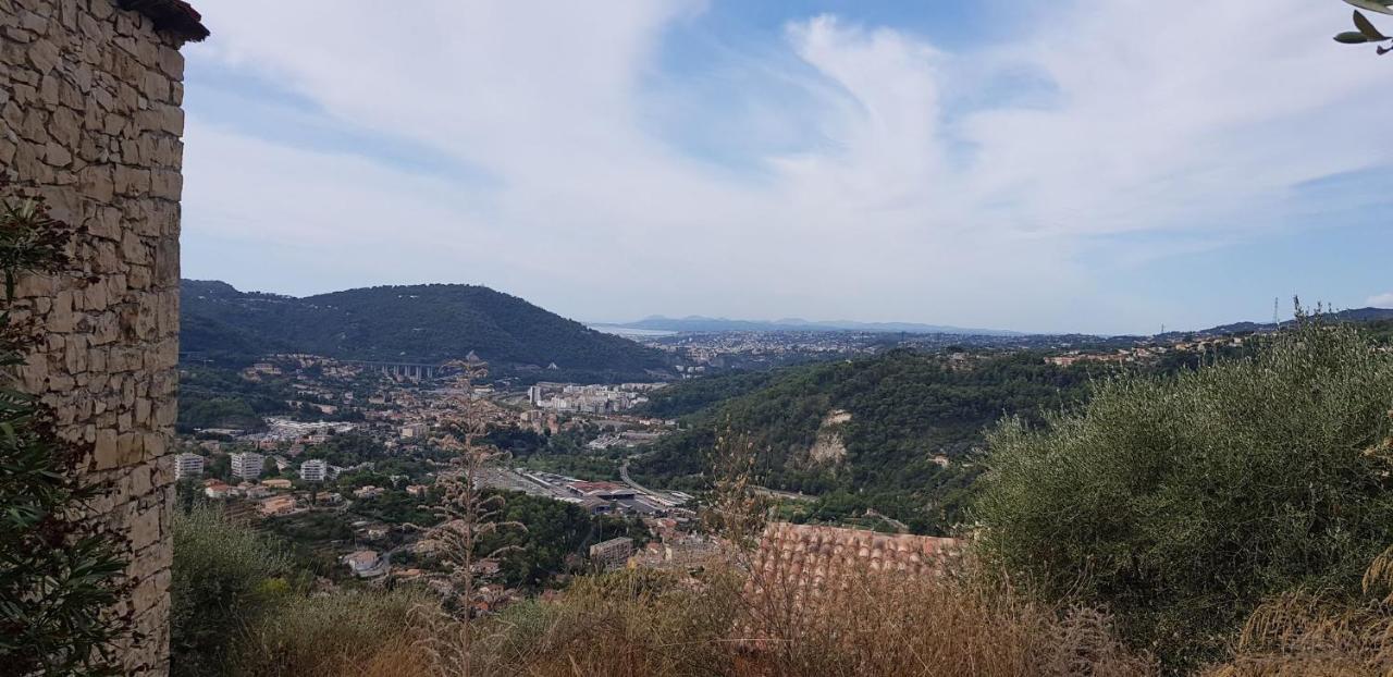 Le Chalet De La Pierreraie Cote D'Azur Piscine Terrasse Et Vue Mer Drap Exteriör bild