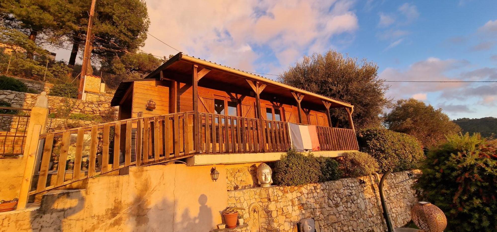 Le Chalet De La Pierreraie Cote D'Azur Piscine Terrasse Et Vue Mer Drap Exteriör bild